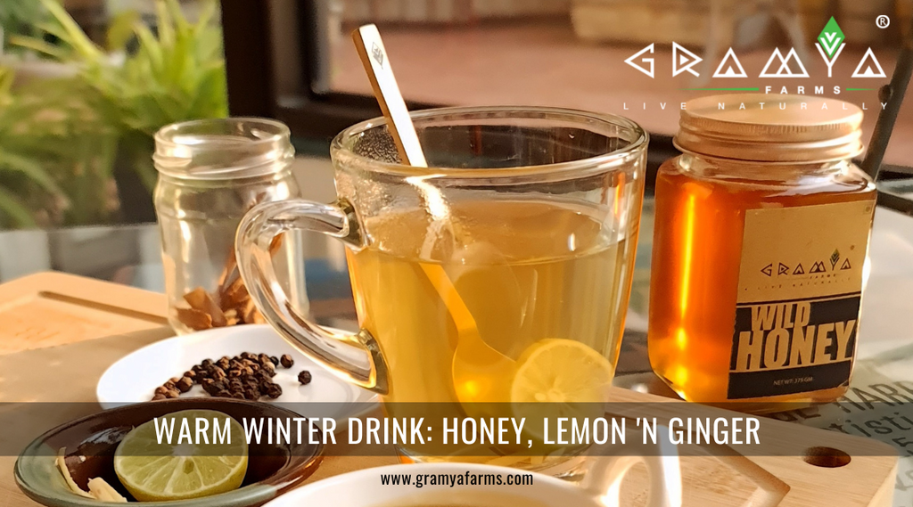 Recipe for a Healthy winter drink: Wild Honey with Ginger